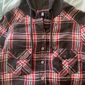 2/$15 FLANNELS✨full tilt - flannel with hood